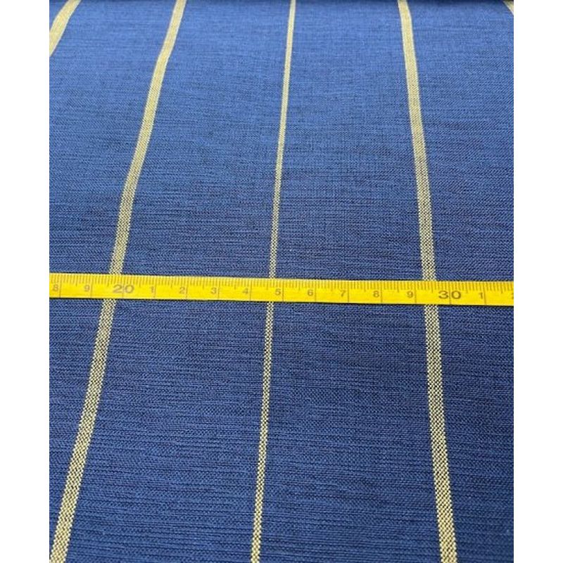 SHIMOGAWA KURUME KASURI Fabric Mirror Opening Stripe Blue 