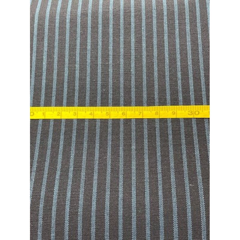 SHIMOGAWA KURUME KASURI Fabric 60/2 3 Striped Navy 