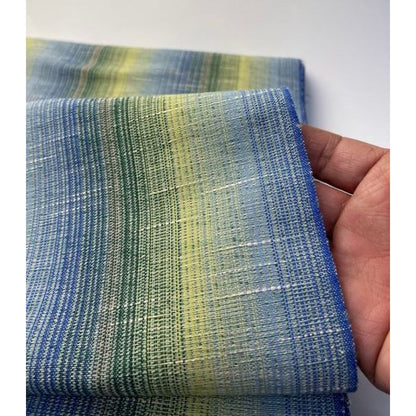 SHIMOGAWA KURUME KASURI Fabric Blurry Stripes Mild Mosumosa 