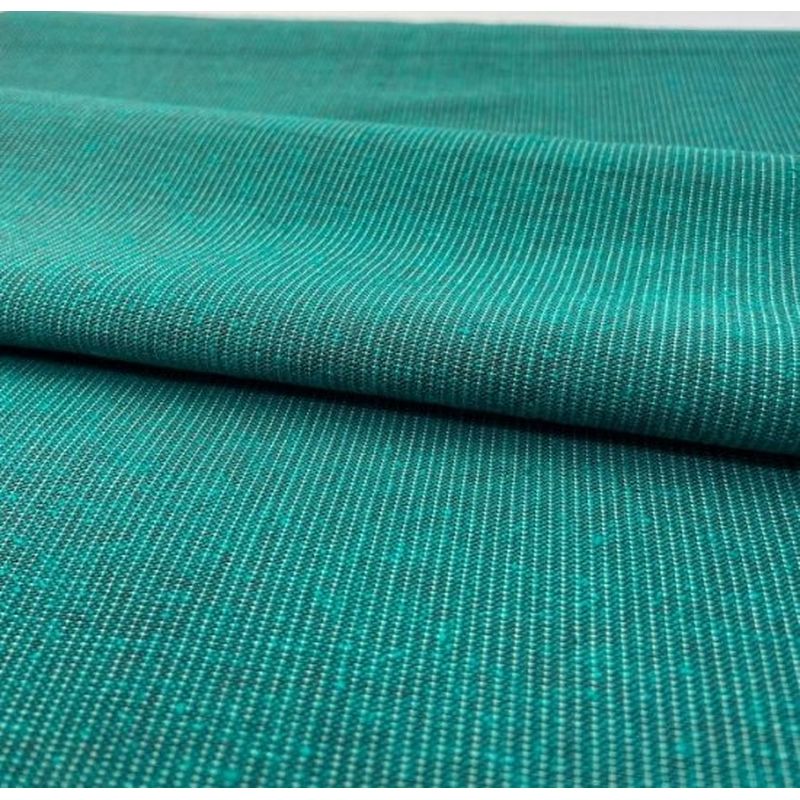 SHIMOGAWA KURUME KASURI Fabric 60 Striped Nep Green 