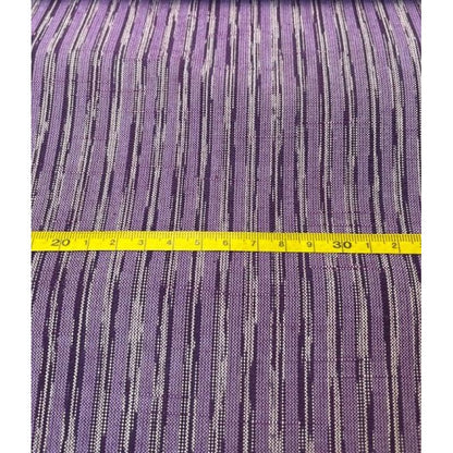 SHIMOGAWA KURUME KASURI Fabric 42 Standing Striped Purple 