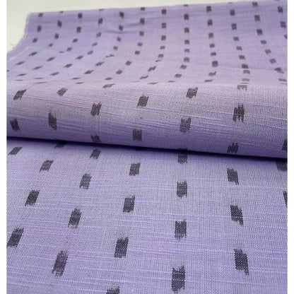 SHIMOGAWA KURUME KASURI Fabric Soft Slab 6 Feathers Arale Pure Purple 