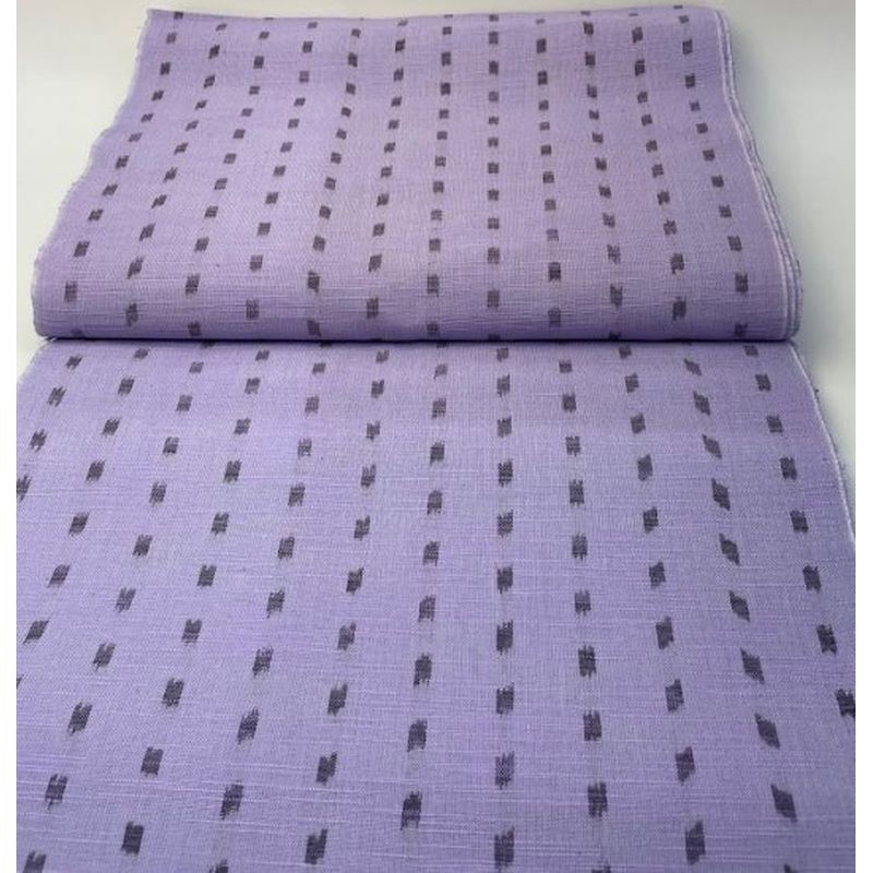 SHIMOGAWA KURUME KASURI Fabric Soft Slab 6 Feathers Arale Pure Purple 