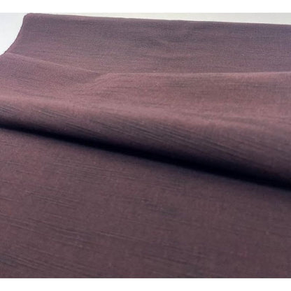 SHIMOGAWA KURUME KASURI Fabric 10 Slab Plain Bordeaux 