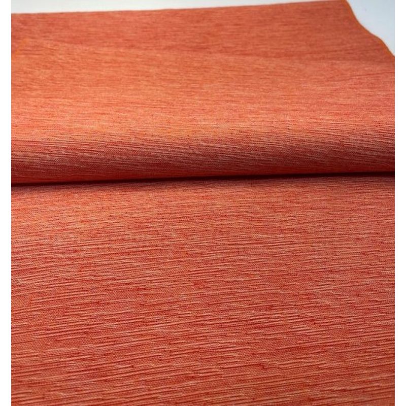SHIMOGAWA KURUME KASURI Fabric Two Threads Plain Carrot Orange 