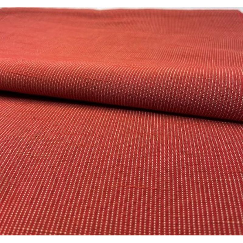 SHIMOGAWA KURUME KASURI Fabric 16 Slab Plain Vermilion 
