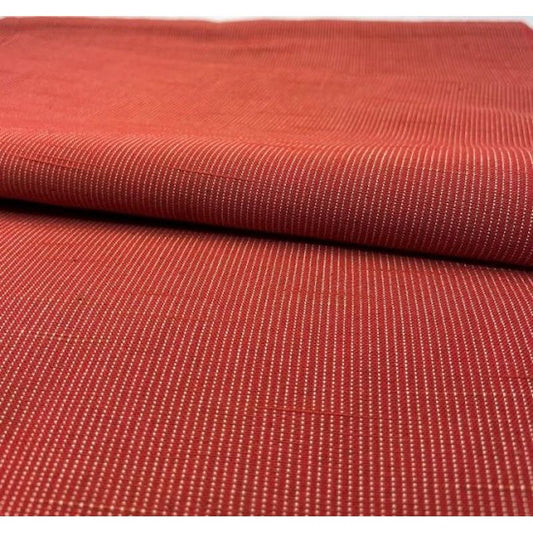 SHIMOGAWA KURUME KASURI Fabric 16 Slab Plain Vermilion 