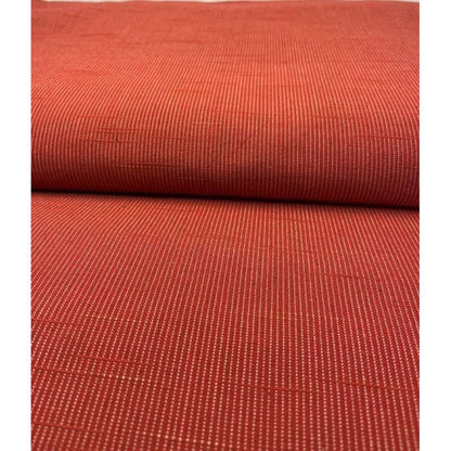 SHIMOGAWA KURUME KASURI Fabric 16 Slab Plain Vermilion 