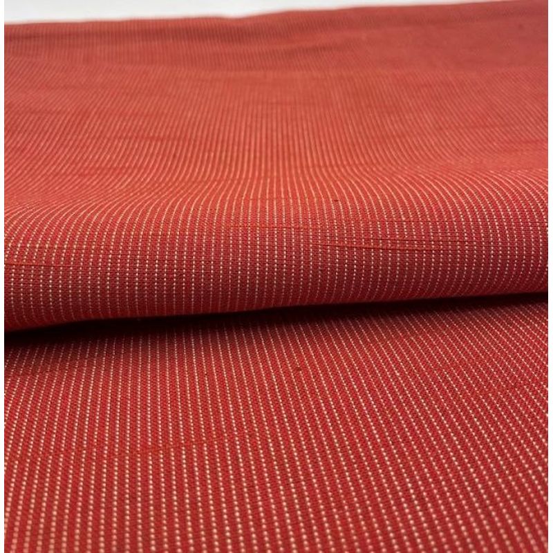 SHIMOGAWA KURUME KASURI Fabric 16 Slab Plain Vermilion 