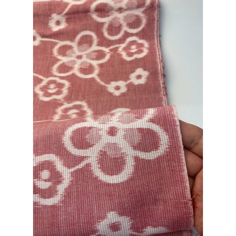 SHIMOGAWA KURUME KASURI Fabric Plum Pink 