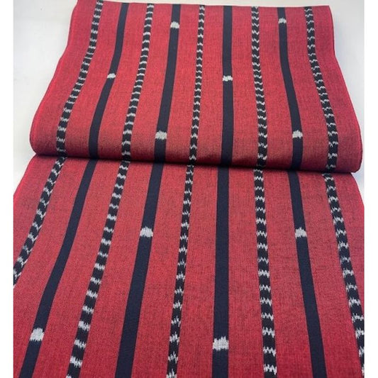 SHIMOGAWA KURUME KASURI Fabric Bamboo Kasuri 4 Red 