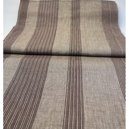 SHIMOGAWA KURUME KASURI Fabric 1 Stand -Striped Beige 