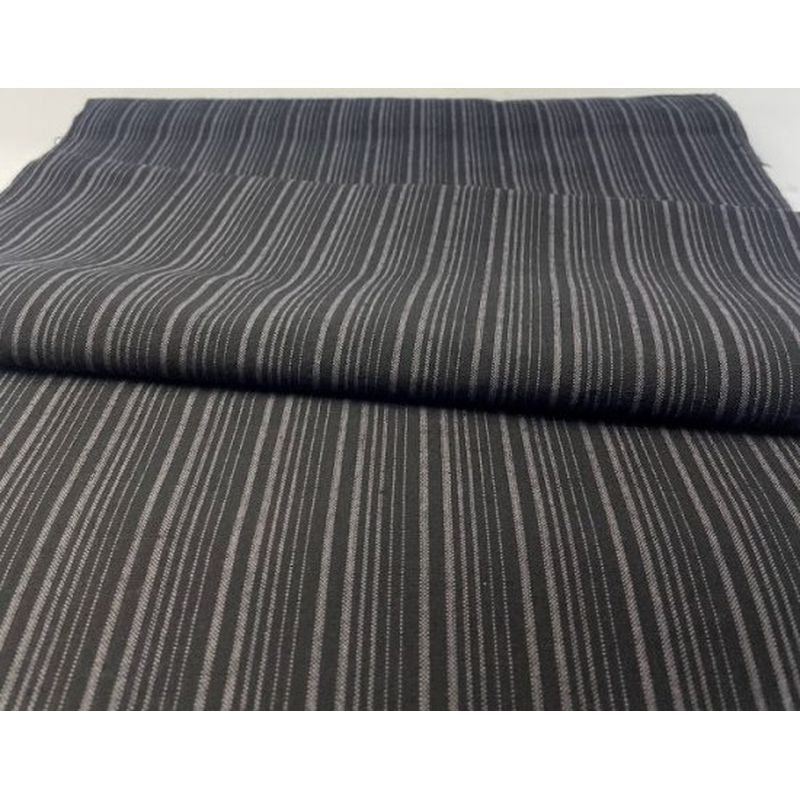 SHIMOGAWA KURUME KASURI Fabric 16 Standing Grade Black Gray 