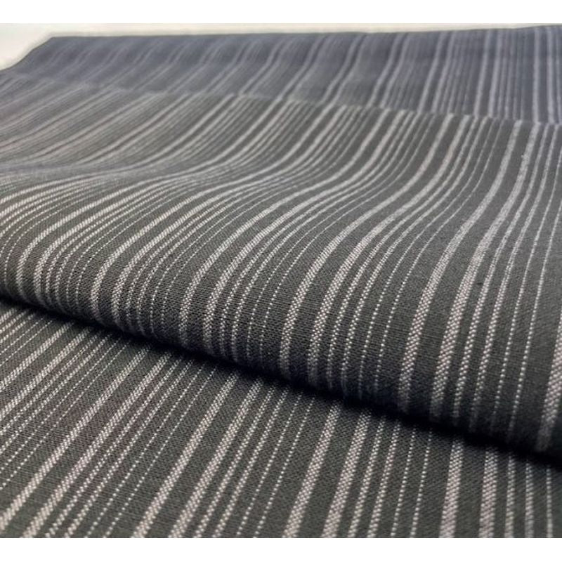 SHIMOGAWA KURUME KASURI Fabric 16 Standing Grade Black Gray 