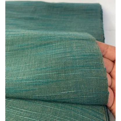 SHIMOGAWA KURUME KASURI Fabric 10 Slab Kotoba Verdi Green 