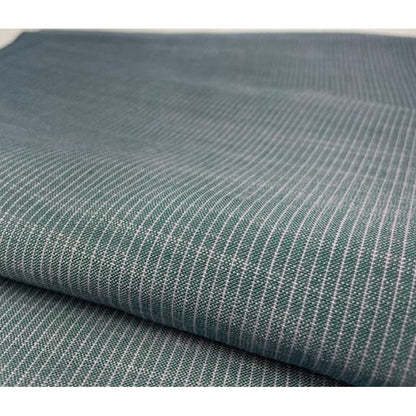 SHIMOGAWA KURUME KASURI Fabric Koha Striped Cobalt Green 