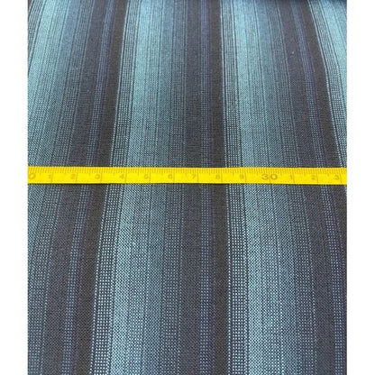 SHIMOGAWA KURUME KASURI Fabric 8 Standing Rapid Stripes 20/1 Navy Blue 