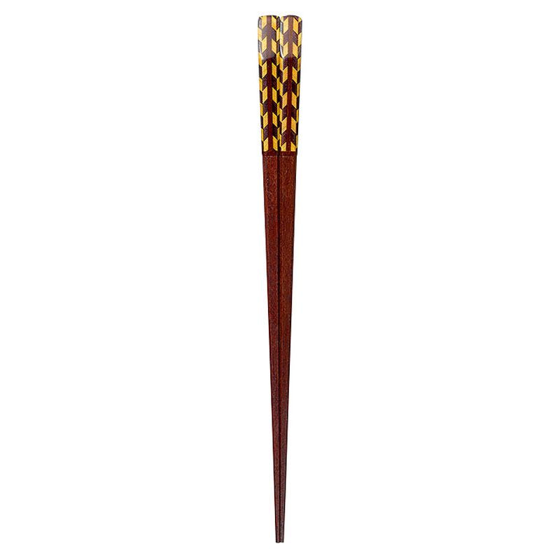 ISSOU Yosegi Chopsticks Rengaku 23cm Japan Natural Wood
