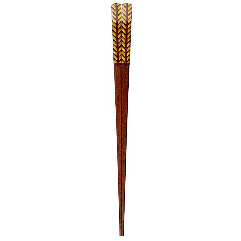 ISSOU Yosegi Chopsticks Barley Ears 23cm Japan Natural Wood