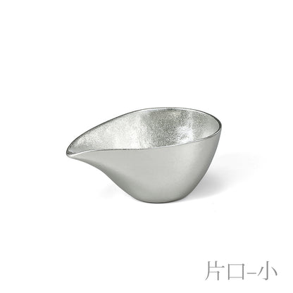 Sake-Gefäß-Set - Katakuchi (Sake-Krug) Größe Klein und Zinnsakebecher