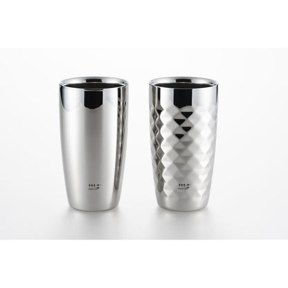 Migakiya Syndicate Double Beer Tumbler & Diamond Cut 2pcs Stainless Steel