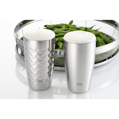 Migakiya Syndicate Double Beer Tumbler & Diamond Cut 2pcs Stainless Steel