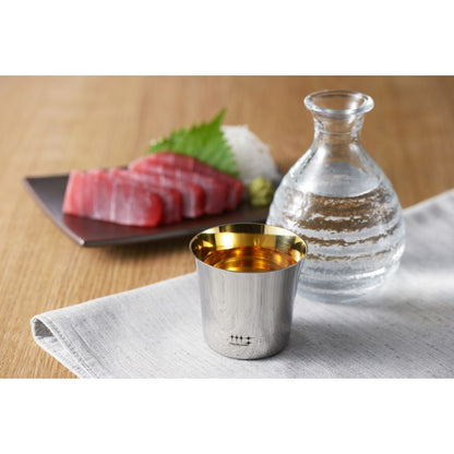 Migakiya Syndicate GUINOMI (Gold-Plated Inner Surface) Stainless Steel Sake Cup