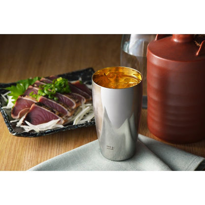 Migakiya Syndicate Beer Tumbler (Gold-Plated Inner Surface) Stainless Steel