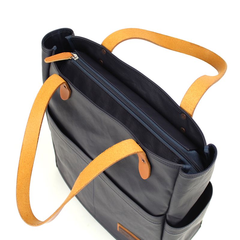 豊岡鞄 - 通勤拉鍊直式手提袋
