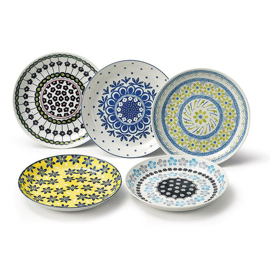Pottery Field Cake Plate Set Porcelain JAPAN Table Talk Presents BRAND