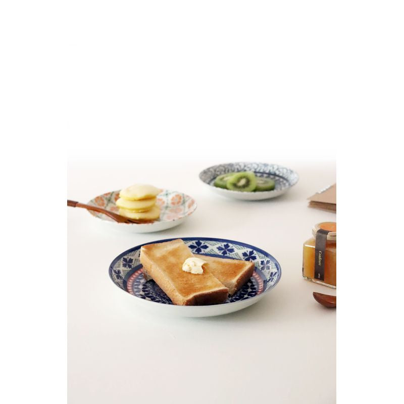 Pottery Field Bread Plate Set Porcelain JAPAN Table Talk Presents BRAND