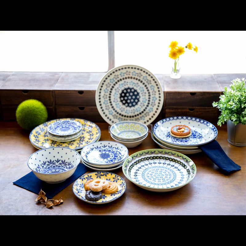 Pottery Field Soup Curry Dish Set Porcelain JAPAN Table Talk Presents BRAND
