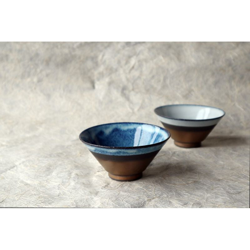 Rice Bowl Pair - Unofu gold