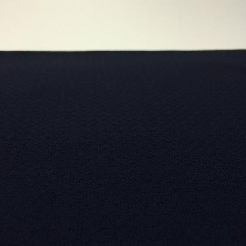 SHIMOGAWA KURUME KASURI Fabric Yame Tsumugi Dark Dark Blue 