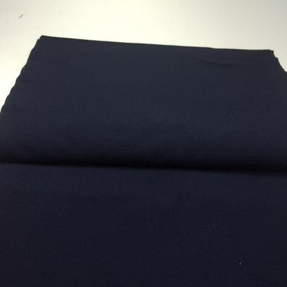 SHIMOGAWA KURUME KASURI Fabric Yame Tsumugi Dark Dark Blue 