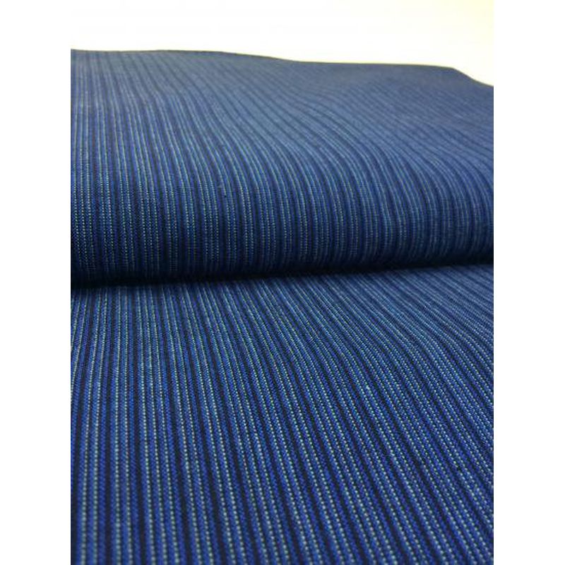 SHIMOGAWA KURUME KASURI Fabric Pintripe Blue 