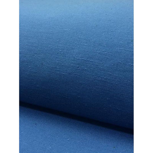 SHIMOGAWA KURUME KASURI Fabric Nep Plain 8X8 Blue 