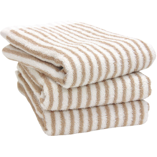 Hiorie Hotel Soft Thin Stripe Water-Absorption Mini Bath Towel 3 Sheets Japan