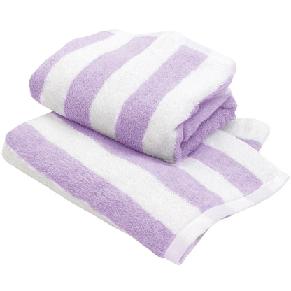 Senshu - Serviette de Bain Coton Rayure Large Lot de 2