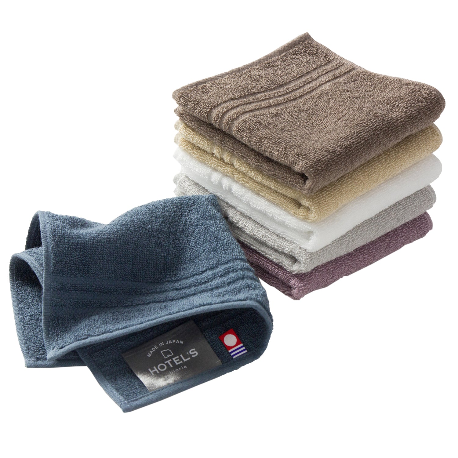 Hiorie Imabari Soft Luxury Fluffy Handkerchief Towel 6 Sheets Cotton 100% Japan