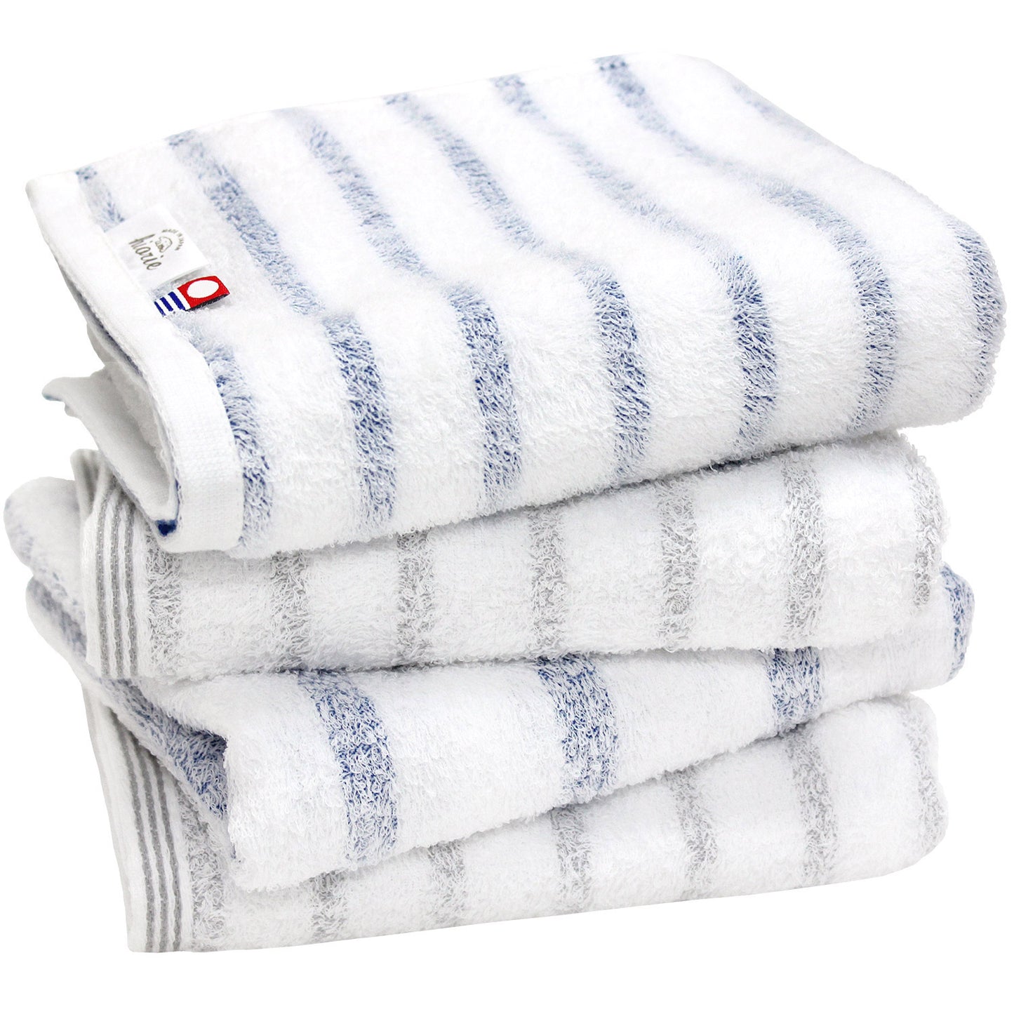 Imabari - Serviette Visage Coton "Brouillard" Lot de 4