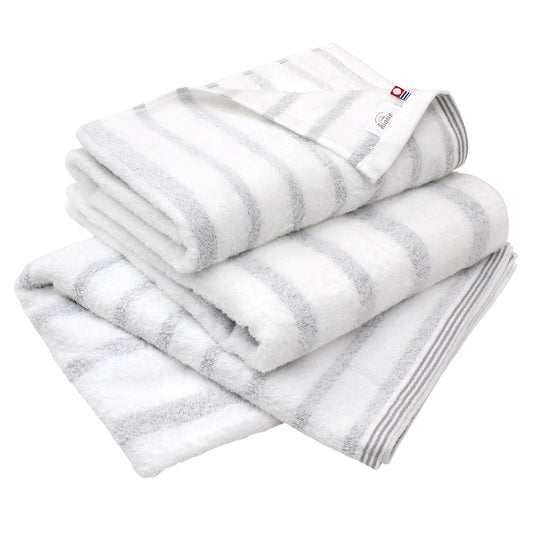 Hiorie Imabari Mist Border Fast Drying Bath Towel 3 Sheets 100% cotton Japan