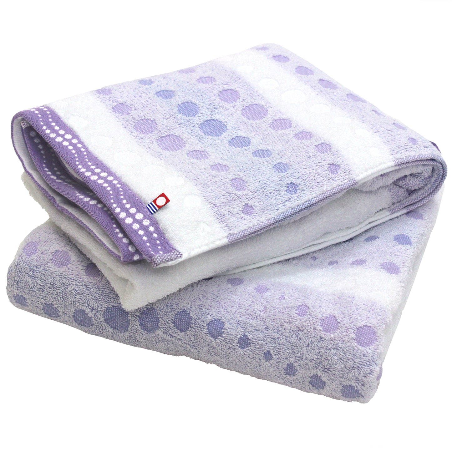 Imabari - Serviette de Bain Coton Jacquard "Clair" Lot de 2