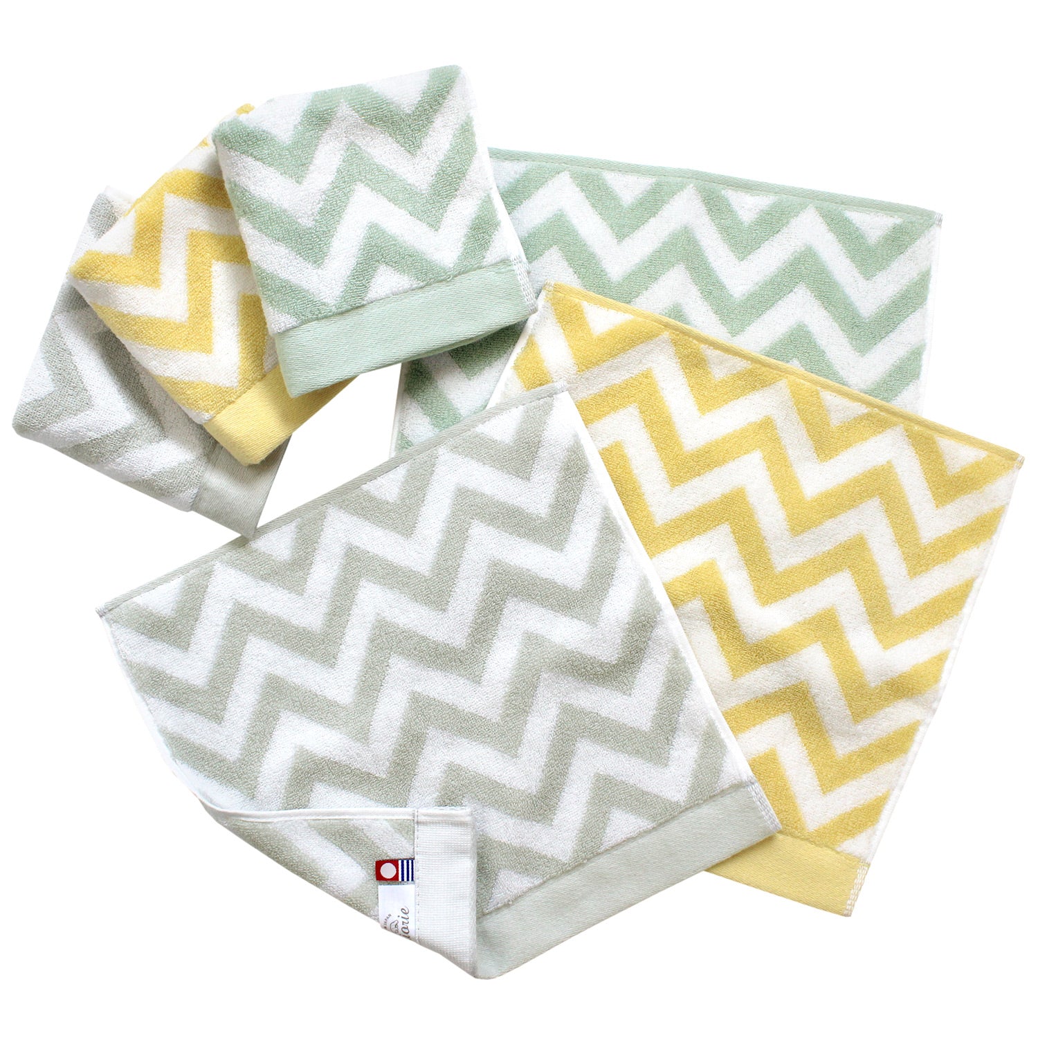 Hiorie Imabari Modern Nordic Fluffy Handkerchief Towel Cloth 6 Sheets Cotton