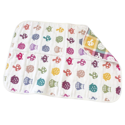 Hiorie Baby Blanket Mini Animal 6-Fold Gauze 100% Cotton Water Absorption Japan