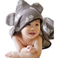 Hiorie Baby Swaddling Clothe Bear 4-Fold Gauze Cotton Water Absorption Japan
