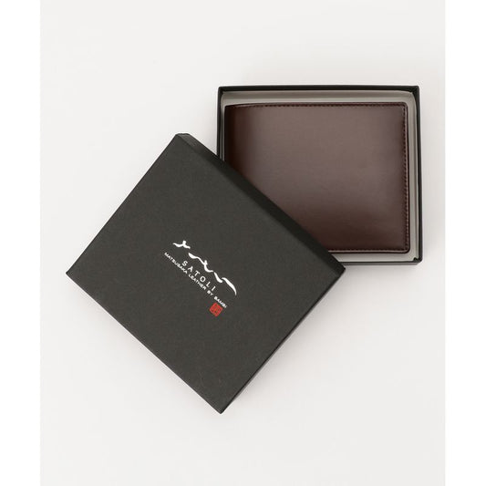 Folded Wallet Matsusaka Leather Brown by BAMBI Japan SATORI NATURAL Brand