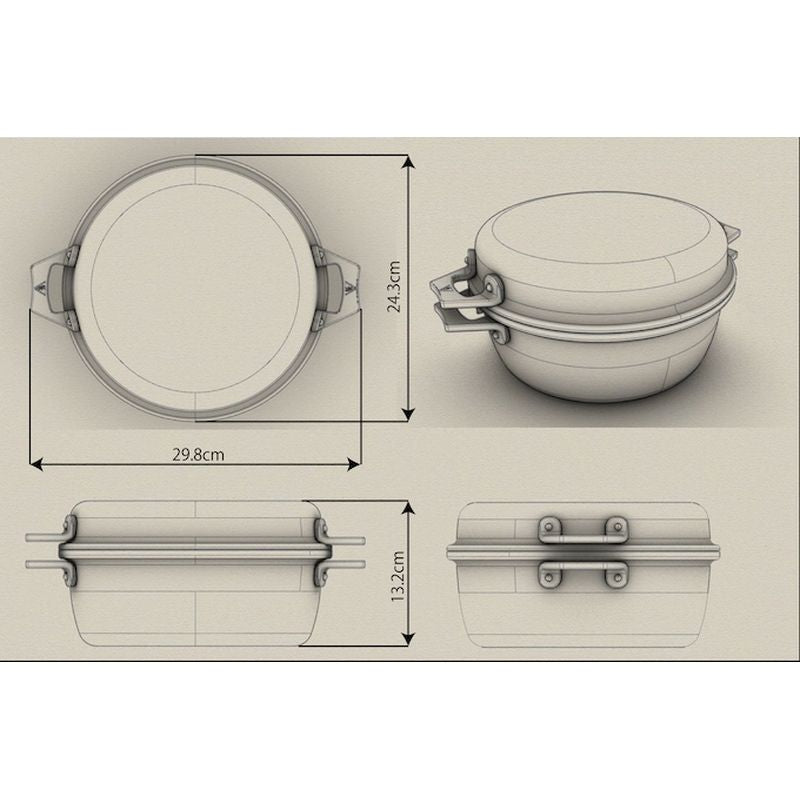 Aluminum Waterless Cooking Pot Pod+Pan JAPAN Blackburns BRAND