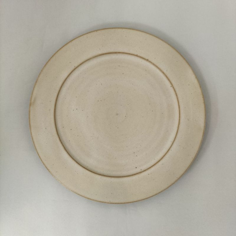 Série de vaisselle Kiyomizu "Mat" Assiette Plate à Rebord - Taille Moyenne