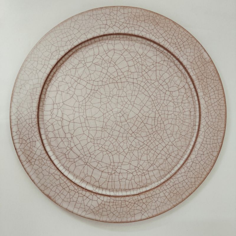 Série de vaisselle Kiyomizu "Hibiki" Assiette Plate à Rebord - Taille Grande